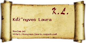 Könyves Laura névjegykártya